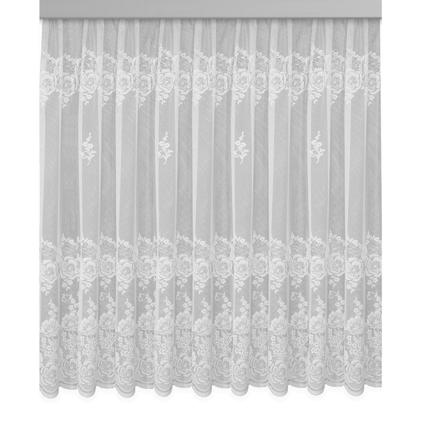 Gardine VERONA - Jaquard-Store - weiß - 450x145x cm | Transparente