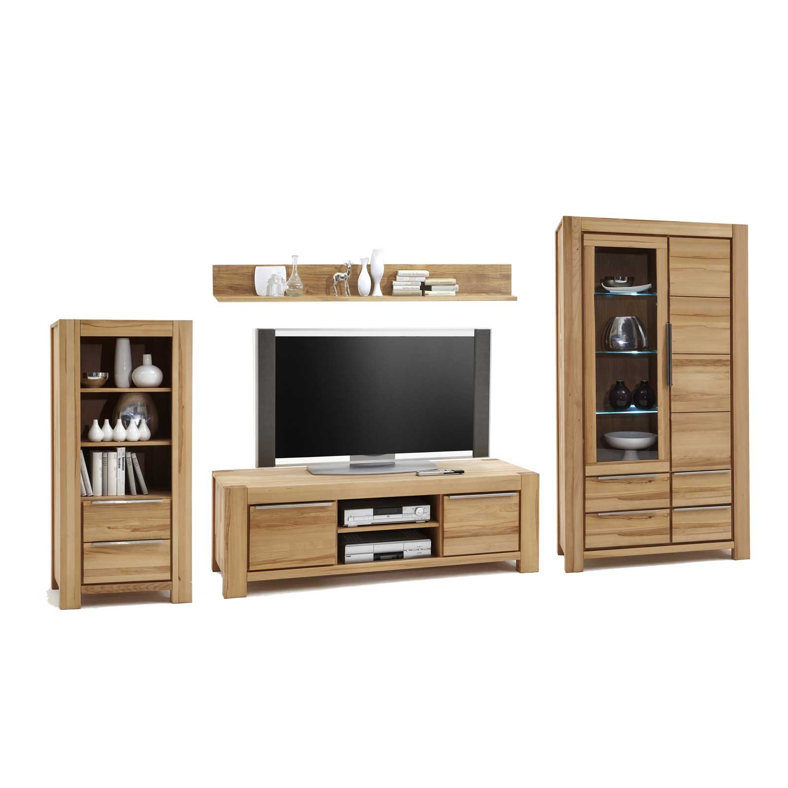 Wandbord - Kernbuche Massivholz - 155 cm