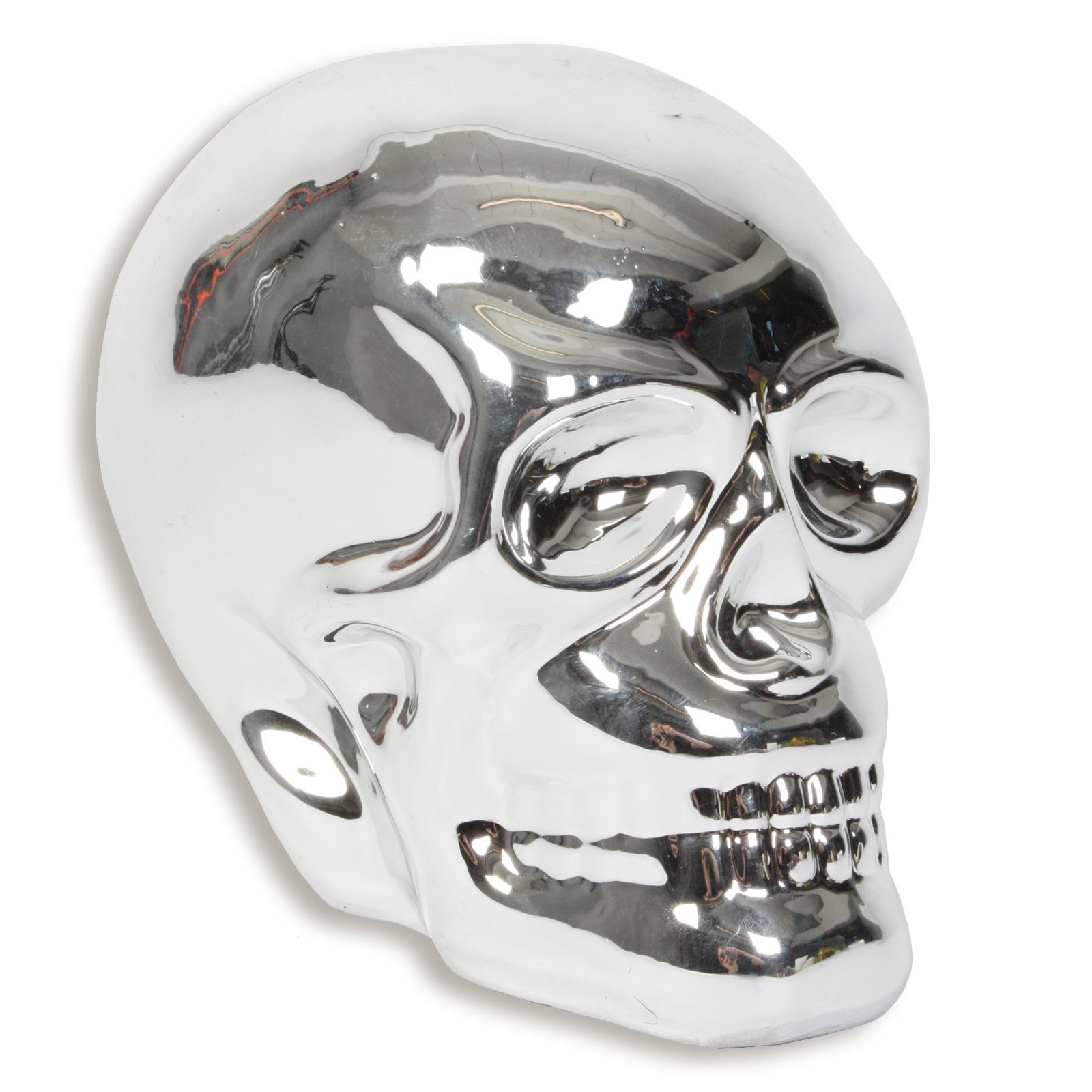 deko wohnzimmer silber:Deko-Totenkopf – silber – Keramik deko wohnzimmer silber:Deko-Totenkopf – silber – Keramik