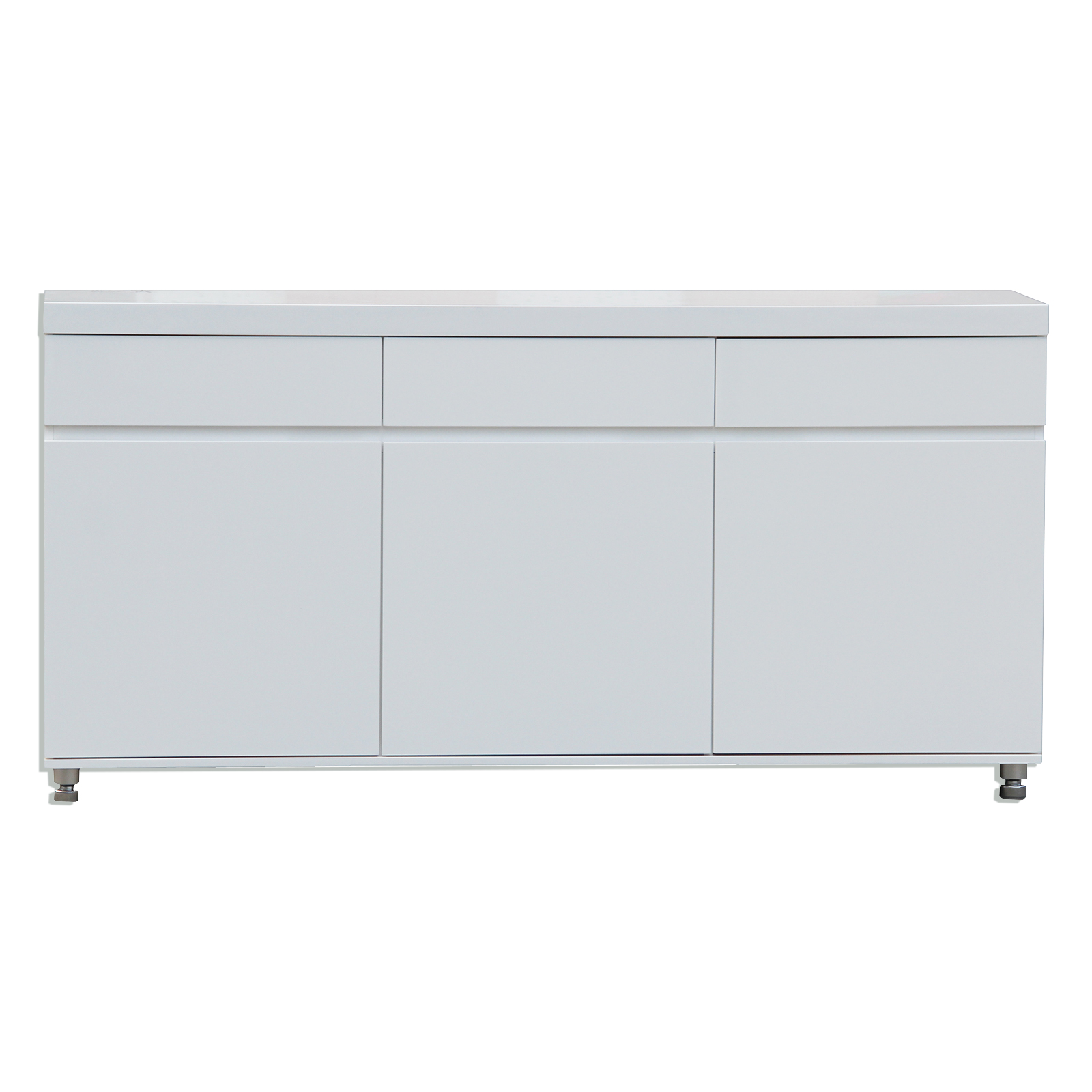 Sideboard - weiß Hochglanz - 3 Türen - 165 cm breit