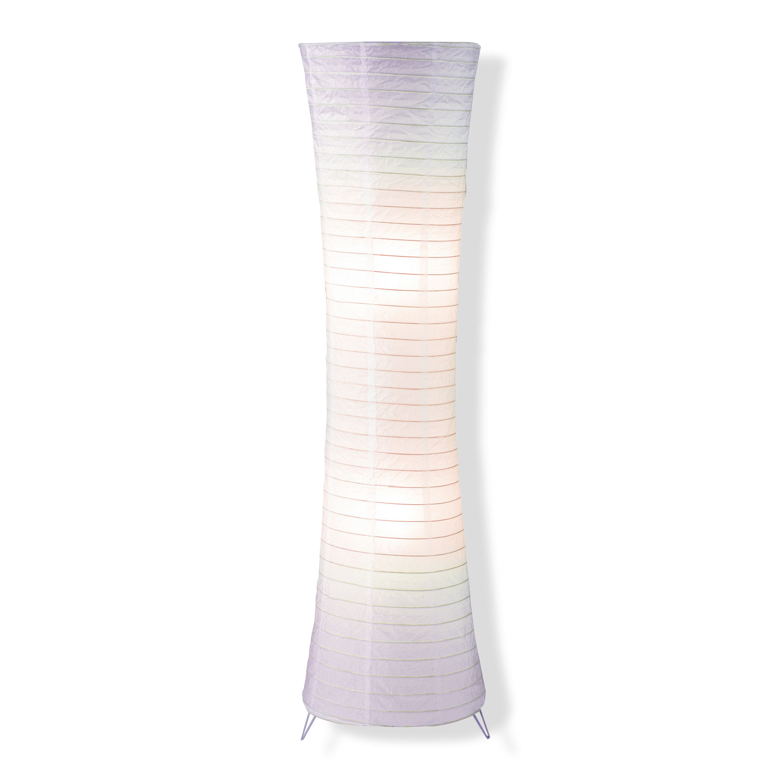 Stehlampe - Papier weiß